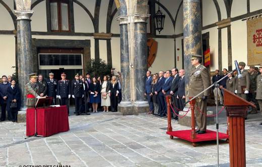 El teniente general Raimundo Rodr�guez Roca en su toma de posesi�n como Inspector General del Ej�rcito. (Octavio D�ez C�mara)