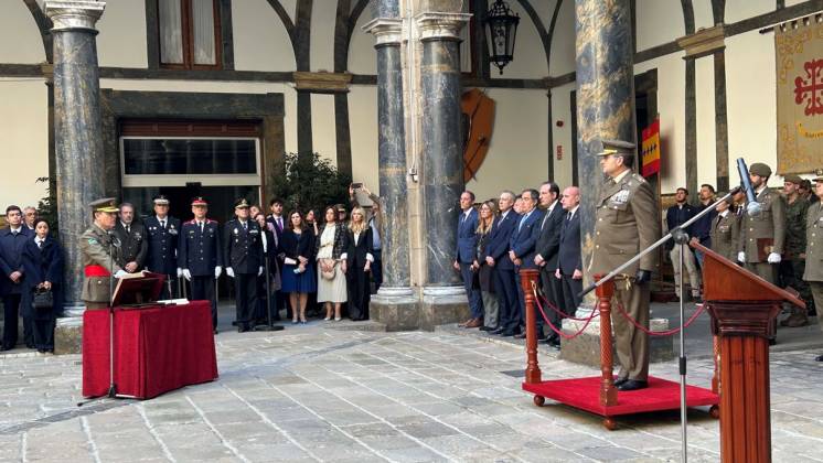 El teniente general Raimundo Rodr�guez Roca en su toma de posesi�n como Inspector General del Ej�rcito. (Octavio D�ez C�mara)