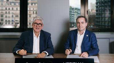 Antonio Abad CEO de CanarySat y Massimiliano Ladovaz CEO de SpinLaunch.