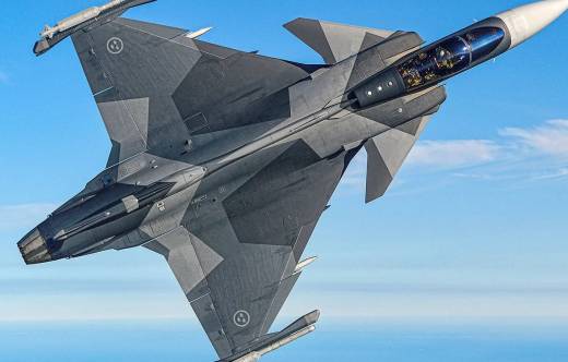 Saab JAS 39 Gripen, uno de los 3 candidatos de la lista corta
