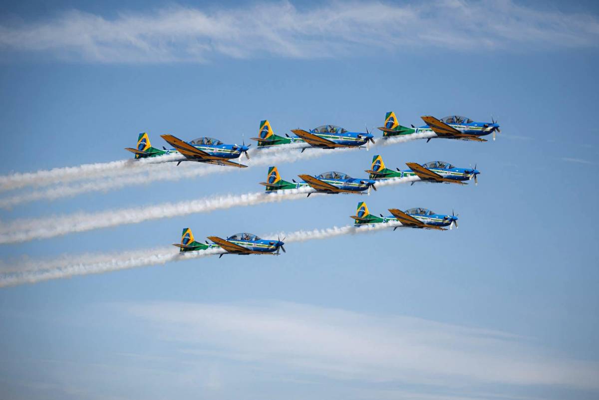 Esquadrilha da Fuma�a de la Fuerza A�rea Brasile�a.