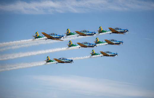Esquadrilha da Fuma�a de la Fuerza A�rea Brasile�a.