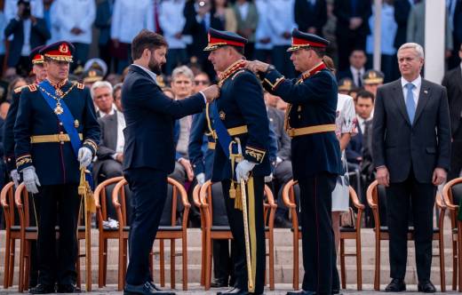 Ceremonia de cambio de mando del Ej�rcito de Chile, el General Pedro Varela asume como Comandante Jefe, en reemplazo del General Javier Iturriaga.