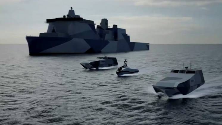 El despliegue de los buques de asalto en los que trabajan Noruega y Gran Breta�a se har�a tanto desde nav�os anfibios militares como desde cargueros civiles. (BAE Systems)