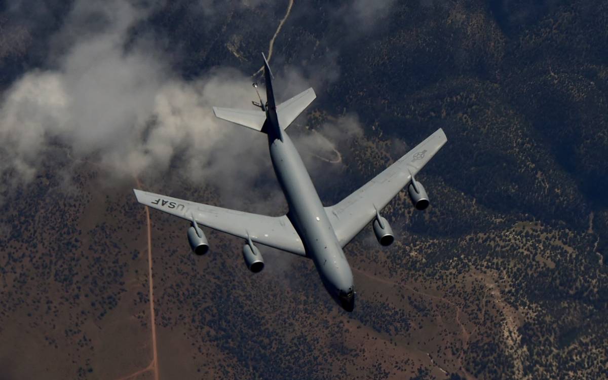 Un KC-135 Stratotanker de la Fuerza A�rea estadounidense (USAF)