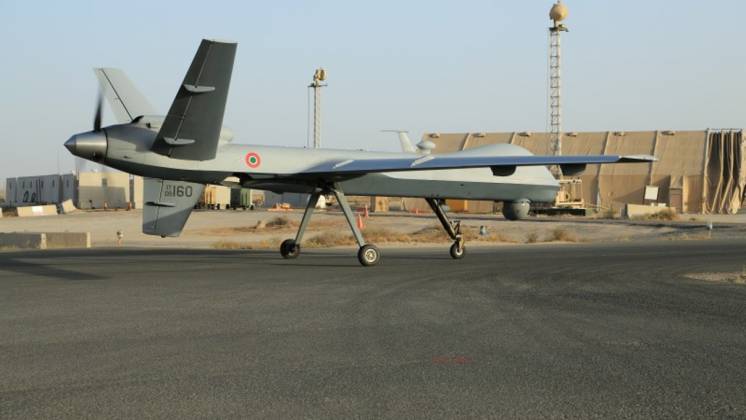 Uno de los MQ-9A de la Aeron�utica Militare italiana. (foto AMI)