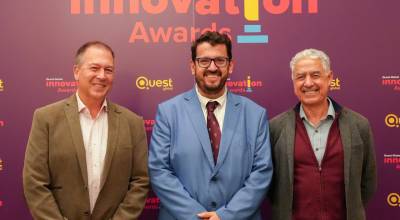 Josep Ortega, Partner Ecosystem Manager de Gladtolink, Viriato Merino, Responsable de Sector P�blico y Transformaci�n Digital de Quest Global, Jaume Mart�nez, CFO de Gladtolink.