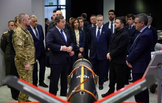 Visita de Zelenski a las instalaciones de Sener en Madrid (Foto Sener)