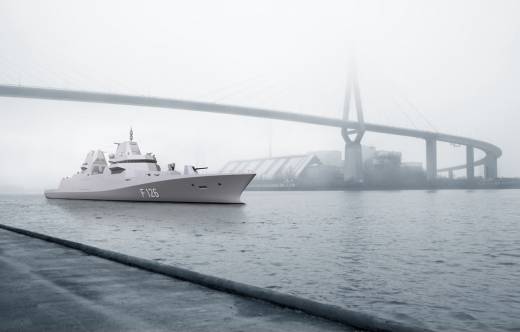 La futura fragata F-126 (Hensoldt)