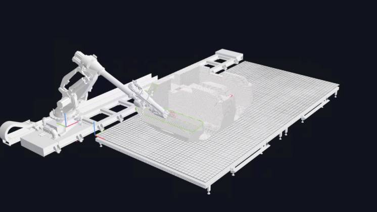 Simulaci�n proceso de impresi�n del m�dulo de defensa de punto.
