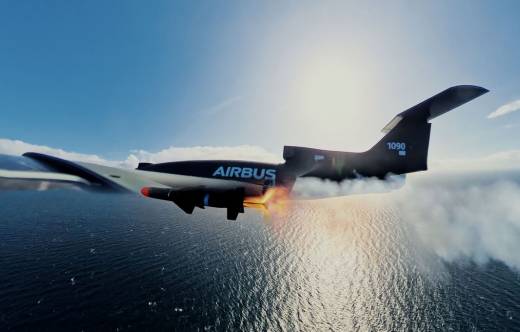 El Bird of Prey de Airbus lanzando uno de los misiles Mark I (Airbus)