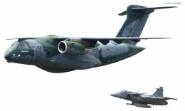 C-390 y Gripen E, la dupla que se ver� en los pr�ximos a�os en Colombia (foto Carlos Vanegas)