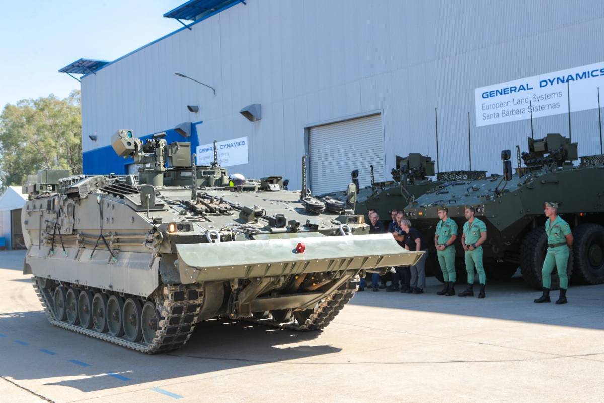 Un veh�culo de zapadores Castor en las instalaciones de Alcal� de Guadaira (Ministerio de Defensa)