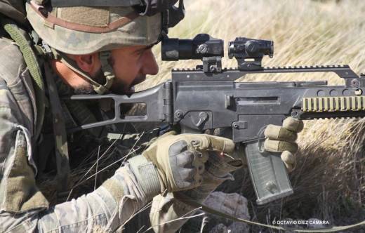 Muchos de los infantes espa�oles no han cubierto la totalidad de pr�cticas de fuego real que les har�an m�s h�biles con las armas personales y colectivas que manejan. (Octavio D�ez C�mara)