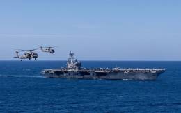 El portaaviones USS �George H.W. Bush�.  (foto US Navy)