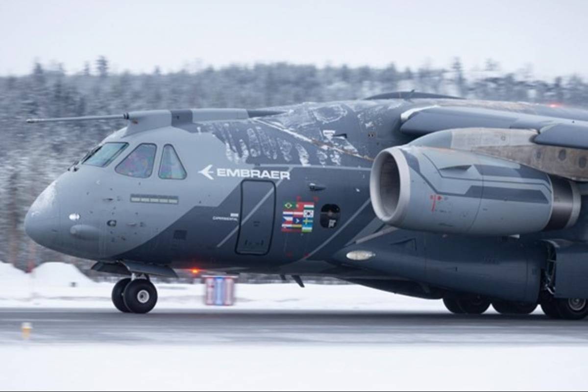 El KC-390 Millennium de Embraer concluyó con éxito su campaña en clima frío en Suecia. El KC-390 Millennium de Embraer concluyó con éxito su campaña en clima frío en Suecia.