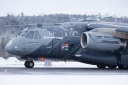 El KC-390 Millennium de Embraer concluy� con �xito su campa�a en clima fr�o en Suecia.