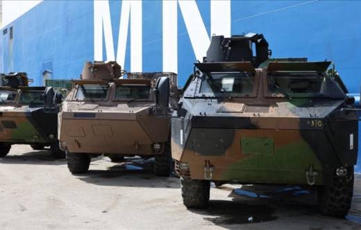 Veh�culos blindados de transporte de personal (VAP) de las Fuerzas Armadas Libanesas - fuente Ministerio de las Fuerzas Armadas y Asuntos de Veteranos.