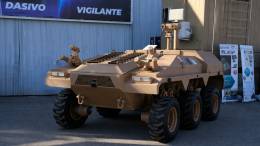 Nuevo Veh�culo terrestre no tripulado (UGV) desarrollo por FAMAE del Ej�rcito de Chile. 