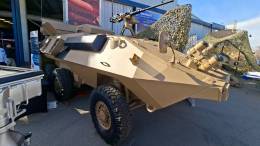 Mowag 6x6 modernizado por FAMAE del Ej�rcito de Chile, FIDAE 2026.