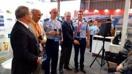 Ceremonia de presentaci�n del libro en el Hall C de FIDAE 2026.