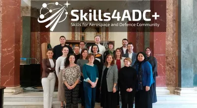 Foto de grupo del proyecto Skills4ADC+. Foto: Andaluc�a Aerospace.