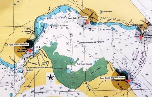 Boca Oriental del Estrecho de Magallanes, Territorio �ntegramente Chileno.