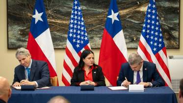 Acuerdo firmado entre Estados Unidos y Chile en Seguridad y minerales cr�ticos.