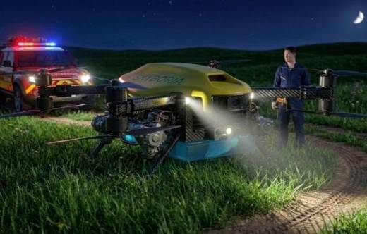 Dise�o y tama�o real del UAV de la espa�ola Skyboria.