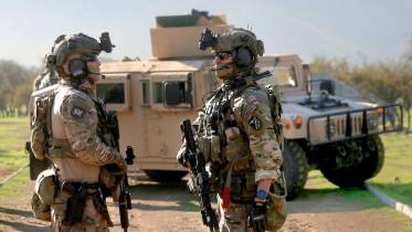 Miembros del Ej�rcito de Chile. 