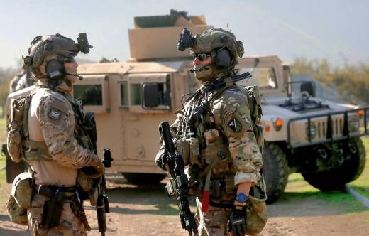 Miembros del Ej�rcito de Chile. 