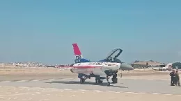 Lockheed-Martin F-16C del Viper Demo Team en la BALP 2026.