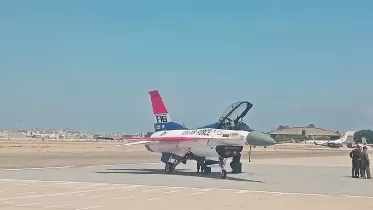 Lockheed-Martin F-16C del Viper Demo Team en la BALP 2026.