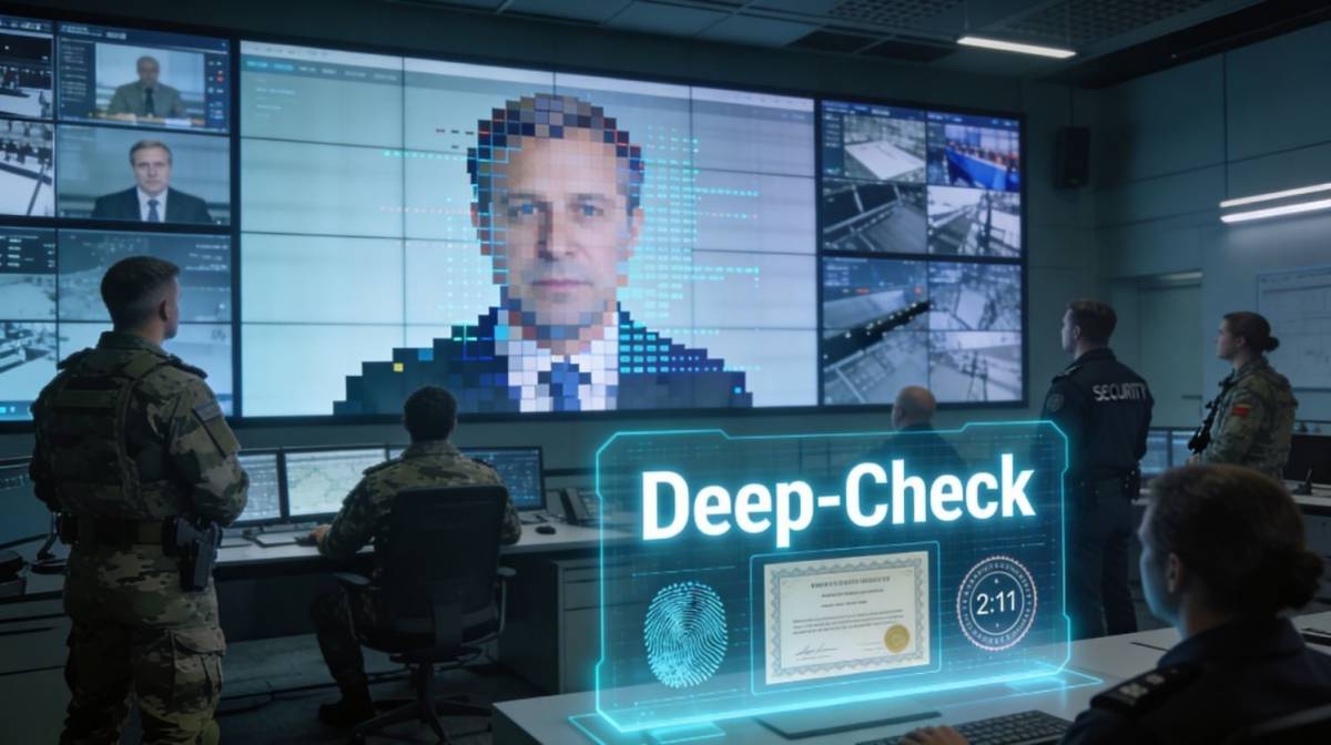 Imagen generada mediante IA como ejemplo de deepfake.