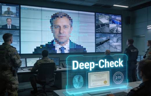 Imagen generada mediante IA como ejemplo de deepfake.