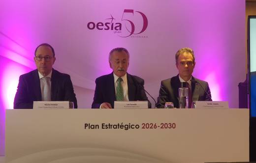 H�ctor Rold�n, director general, Luis Furnells, presidente y  Emilio Varela, responsable de estrategia (autor)