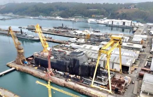 Buque LPD �Magallanes� del Proyecto Escotill�n IV de la Armada de Chile. 
