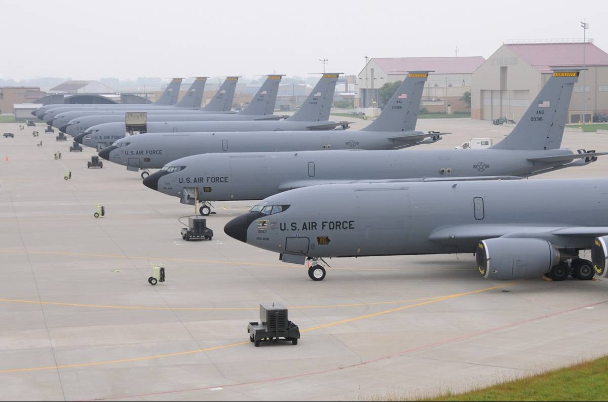 Boeing KC-135 Stratotanker de la USAF.