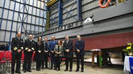 Ceremonia de recepci�n en la Armada de Chile de las barcazas �Selknam� y �Manutara� 