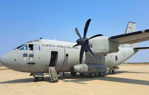 Avi�n C27J Spartan de la Fuerza A�rea del Per� (FAP) 