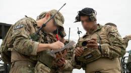 Personal JTAC de la Fuerza A�rea de Chile (FACh) junto a la Guardia Nacional A�rea de Texas.