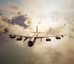 B-52J con sus nuevos motores (USAF)