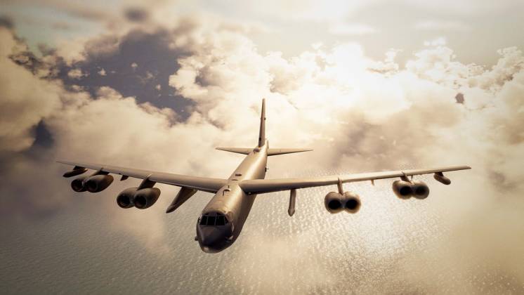 B-52J con sus nuevos motores (USAF)