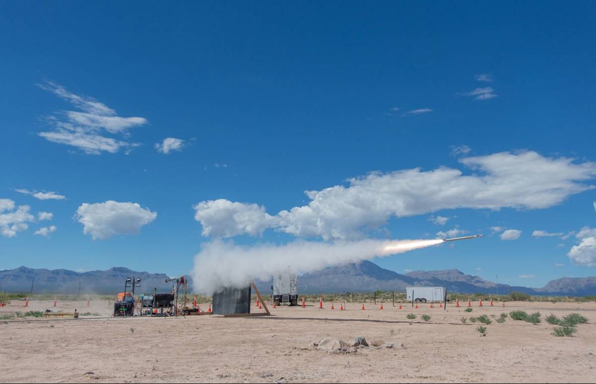 Pruebas del misil interceptor QuadStar de nueva generaci�n de Lockheed Martin (foto Lockheed Martin)