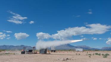 Pruebas del misil interceptor QuadStar de nueva generaci�n de Lockheed Martin (foto Lockheed Martin)