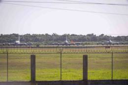 Aviones de reabastecimiento Boeing KC-135R Stratotanker en el Aeropuerto Internacional de Las Am�ricas. (Cr�ditos: AILA)