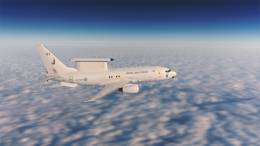 El primer Boeing E‑7A Wedgetail en servicio en la Royal Air Force. (Cr�ditos: RAF)