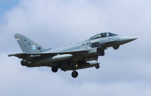 El Ala 46 ser� reequipada con Eurofighter de la variante T3, cedidos por el Ala 14.  (foto Julio Ma�z)
