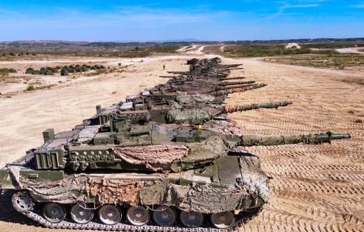 Carros de combate Leopardo 2E en San Gregorio (Ej�rcito de Tierra)