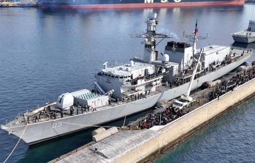 Fragata Type 23 FF-05 �Almirante Cochrane� de la Armada de Chile.